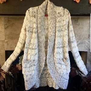 Knitted & Knotted open cardigan